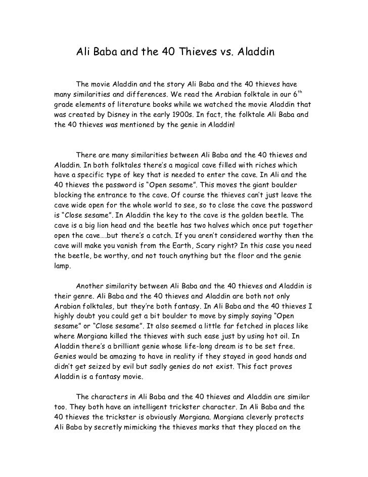The Story of Ali Baba and the Forty Thieves